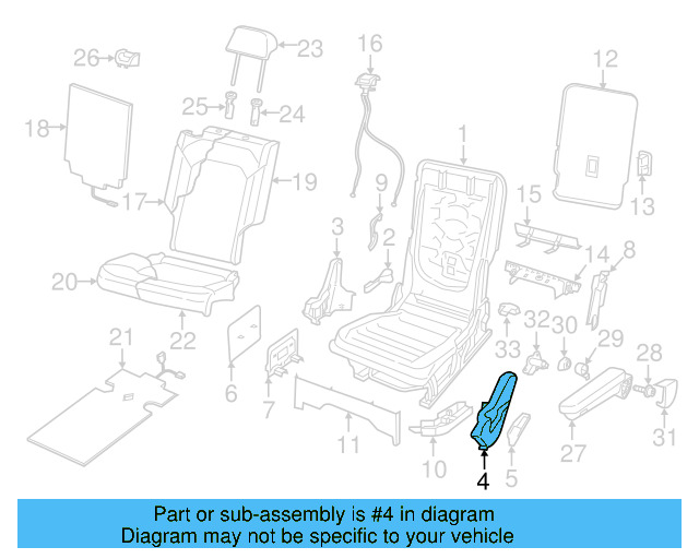 Hinge Cover 3CN-885-317-ZA2 - View 4