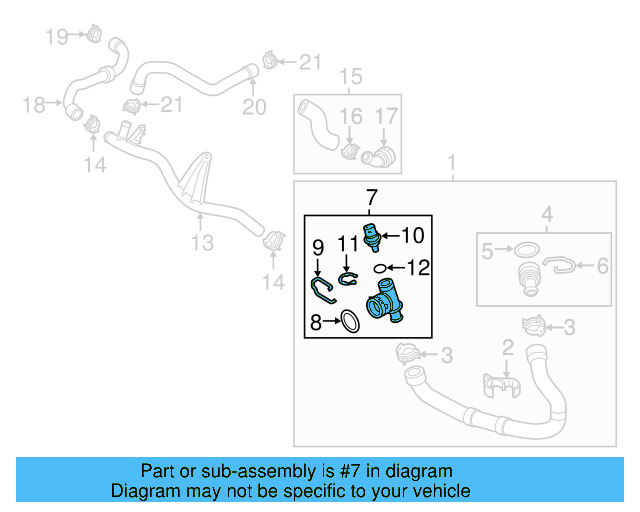 Upper Coupling Retainer Spring 1J0-121-142 - View 25