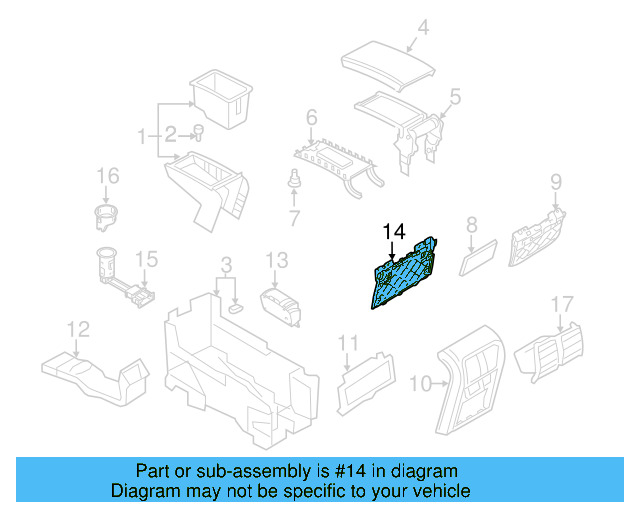 Air Outlet 3AA-819-203-9B9 - View 4