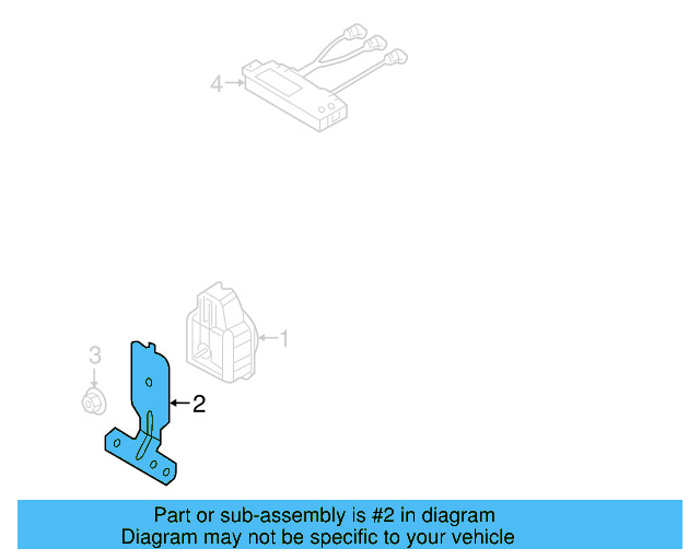 Siren Bracket 5G0-951-227-B - View 3