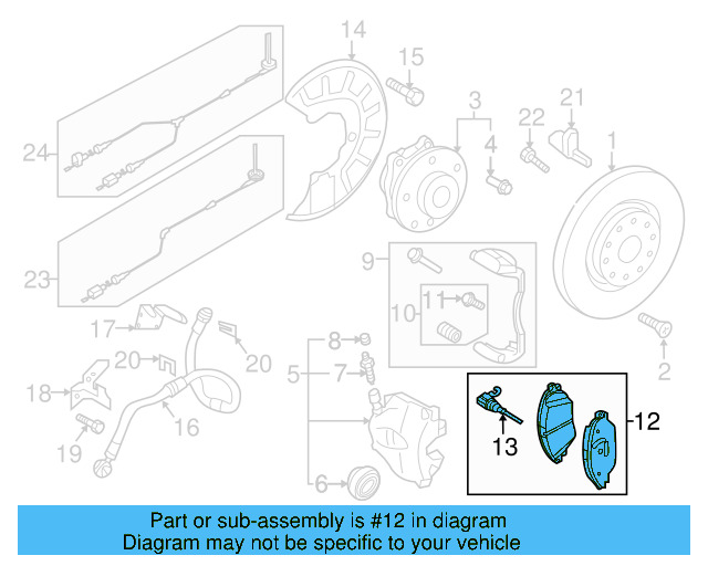 Brake Pads Front 3Q0-698-151