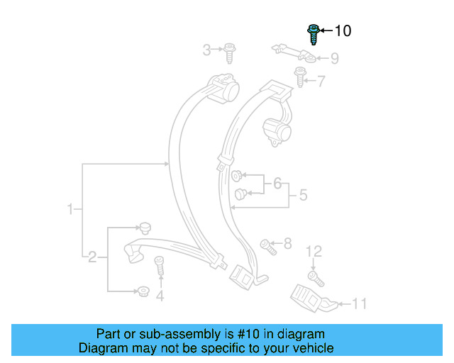 Belt Guide Bolt N-106-321-02 - View 15