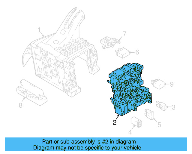 Relay & Fuse Plt 5Q0-937-615-C - View 40
