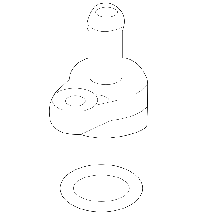 HVAC Heater Hose Connector 06K-121-143 - View 8