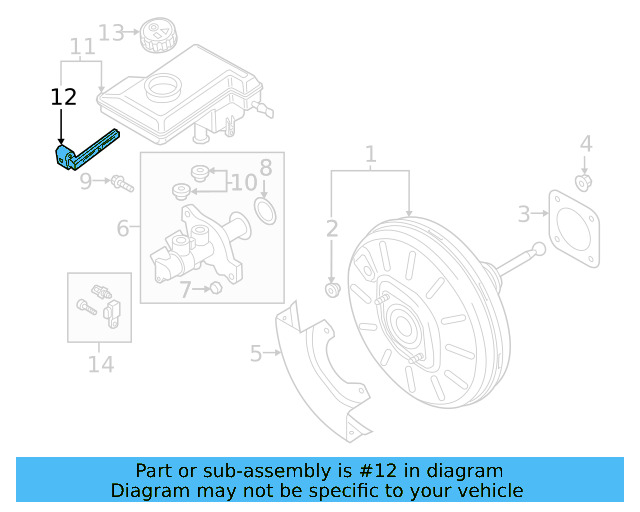 Brake Fluid Level Sensor 1S0-611-377 - View 5