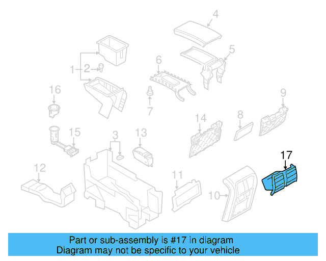 Air Outlet 3AA-819-203-9B9 - View 2