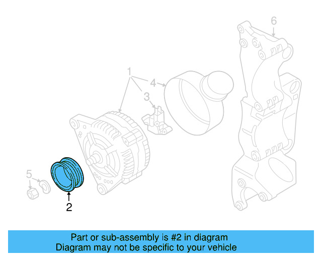 Alternator Pulley 038-903-119-B