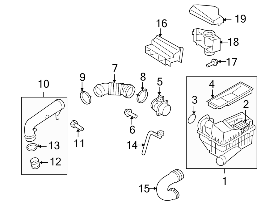 Mass Air Flow Sensor 06J-906-461-B - View 3