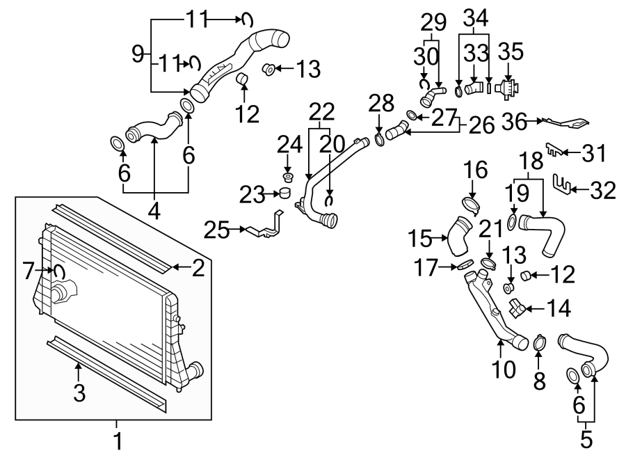 Air Pipe Bracket 1K0-145-961-A