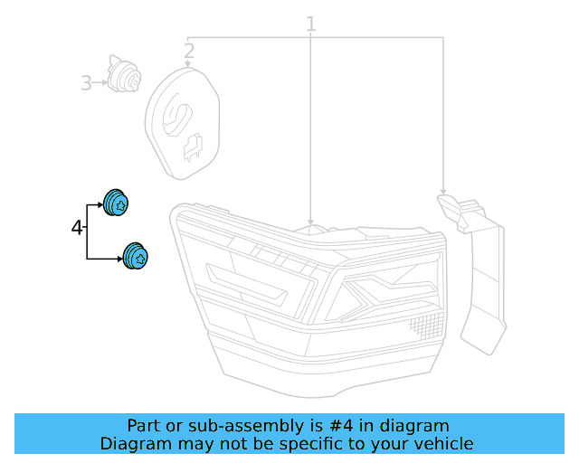 Tail Lamp Mount 3CN-945-229 - View 10
