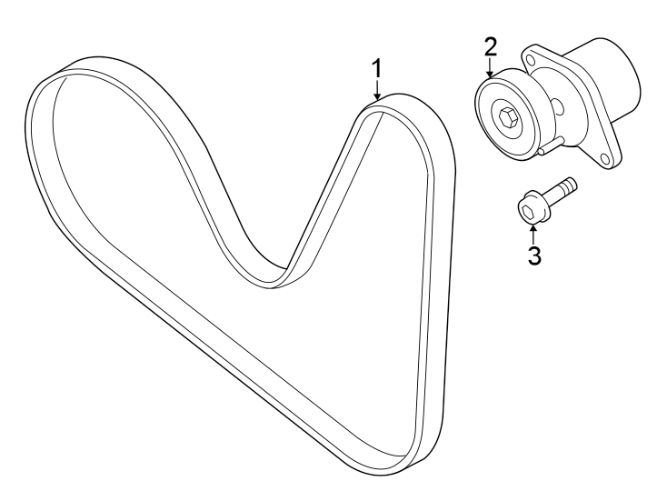 Serpentine Tensioner 06K-903-133-AF - View 3