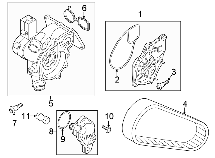 Water Pump Assembly 06L-121-012-M - View 4