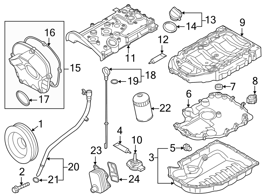 Oil Cooler Gasket 06J-117-070-C - View 27