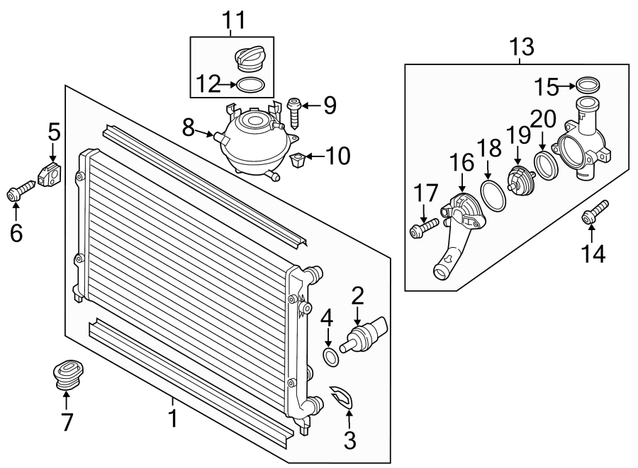 Radiator Assembly 5C0-121-251-F - View 2