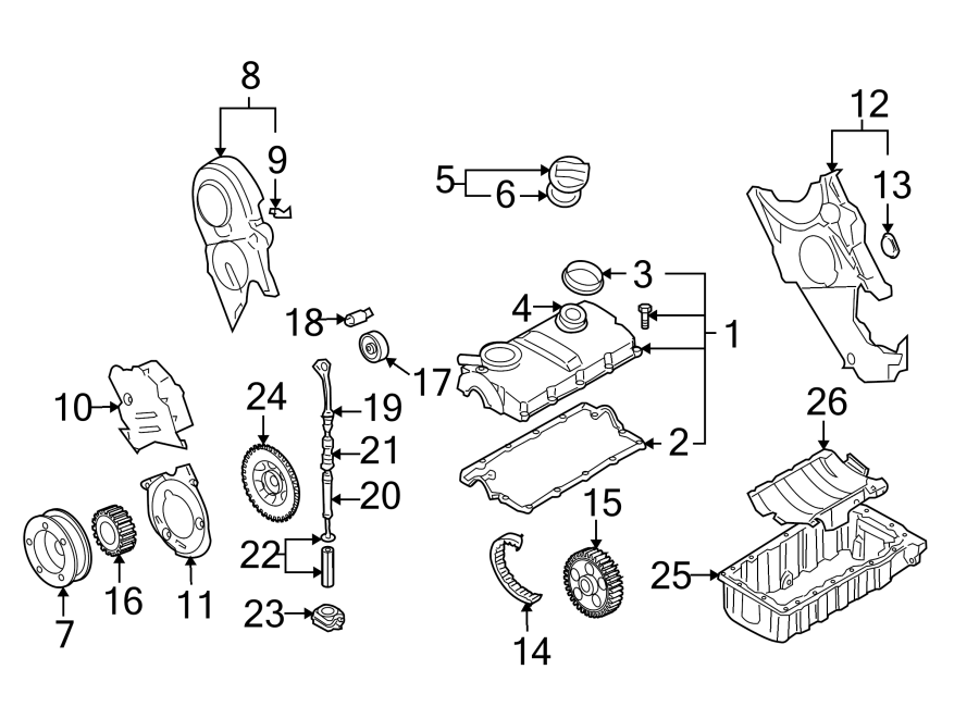 Inner Timing Cover Plug 038-971-904 - View 6