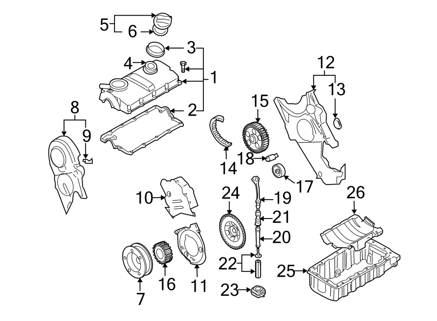 Inner Timing Cover Plug 038-971-904 - View 3