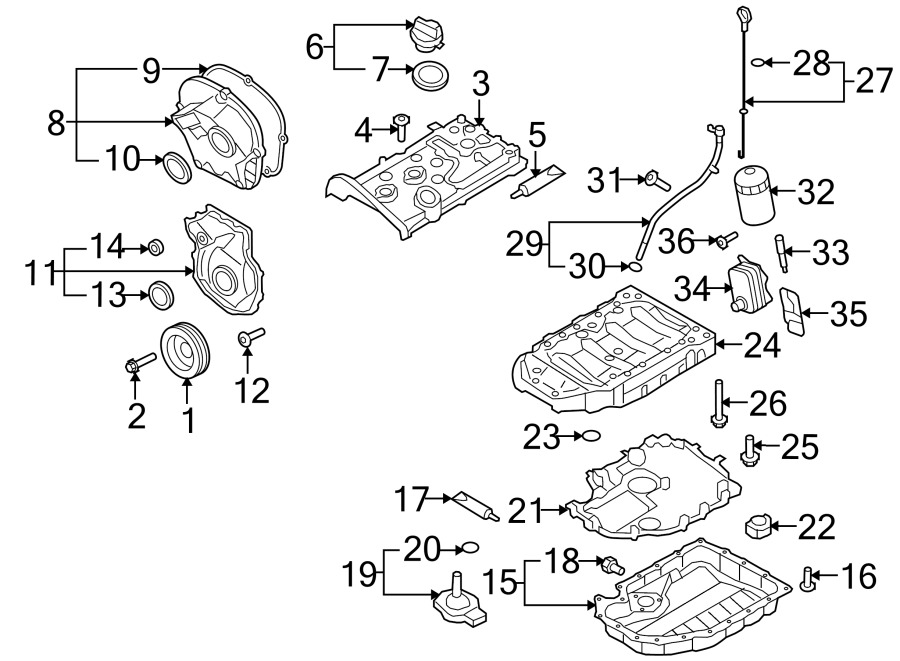 Oil Cooler Gasket 06J-117-070-C - View 25
