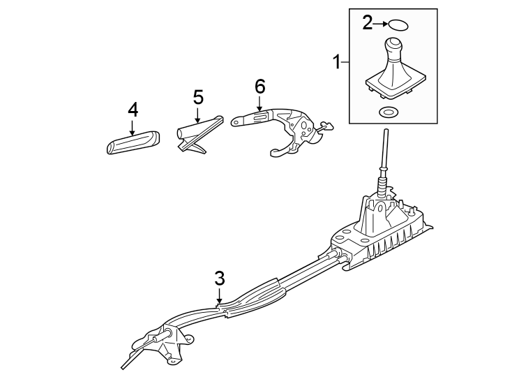 Shifter Assembly 1K0-711-049-CC - View 5