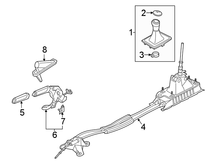 Manual Transmission Shift Lever 1K0-711-049-CQ