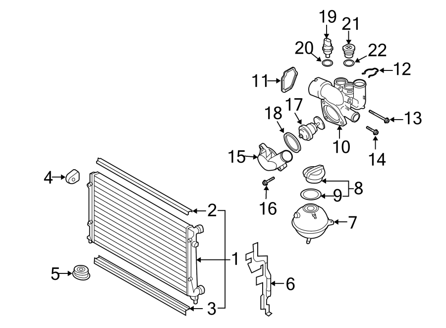 Thermostat Housing 022-121-121-E - View 8