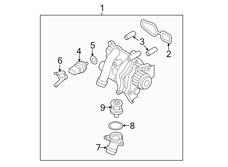 Thermostat Housing 06J-121-121 - View 11