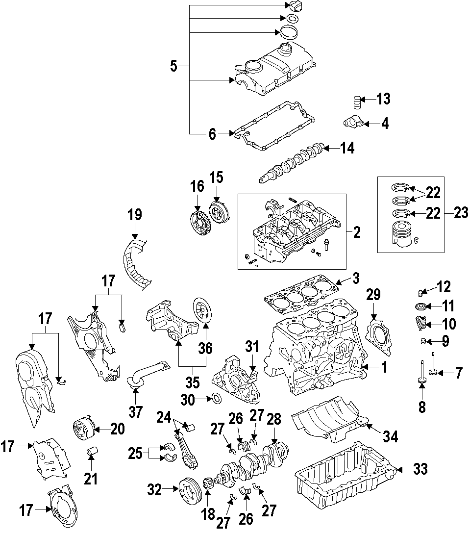 Engine Complete Assembly 03L-100-036-HX