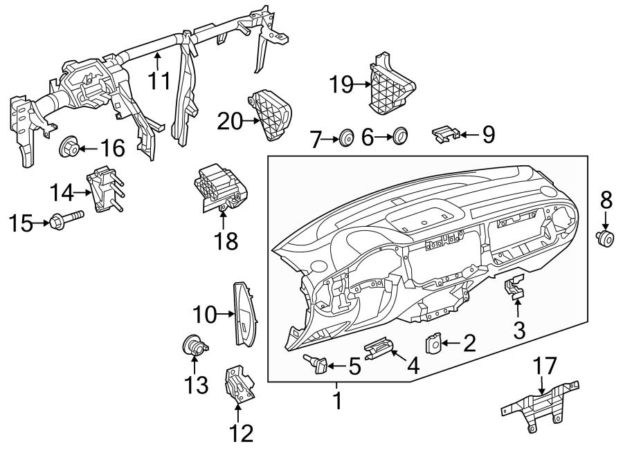 Instrument Panel 5C1-857-001-C-PX7