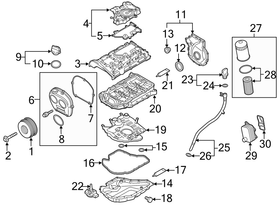 Engine Timing Cover Gasket 06K-103-583 - View 10