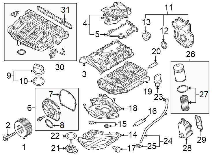 Oil/Air Separator 06K-103-495-BK - View 4