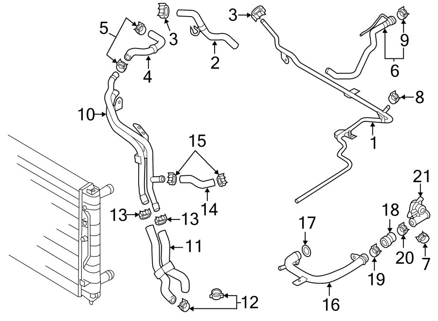 HVAC Heater Hose Connector 06J-121-085-B - View 2