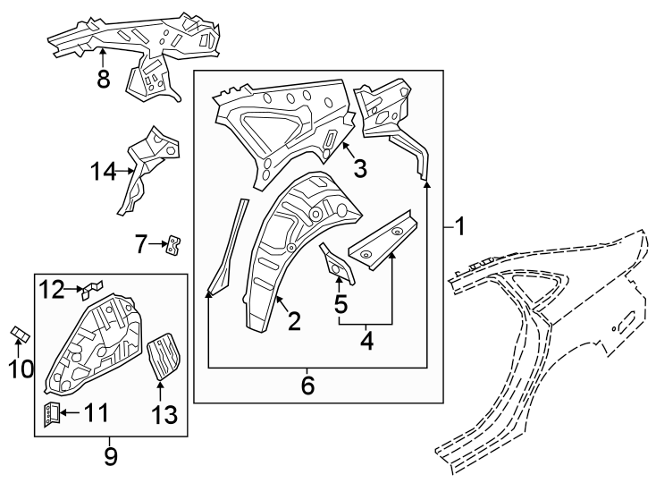 Inner Brace 5Q0-802-952-S - View 2
