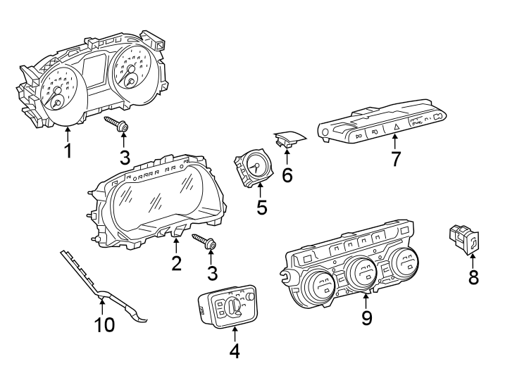 Cluster Assembly 3G8-920-891-A - View 4