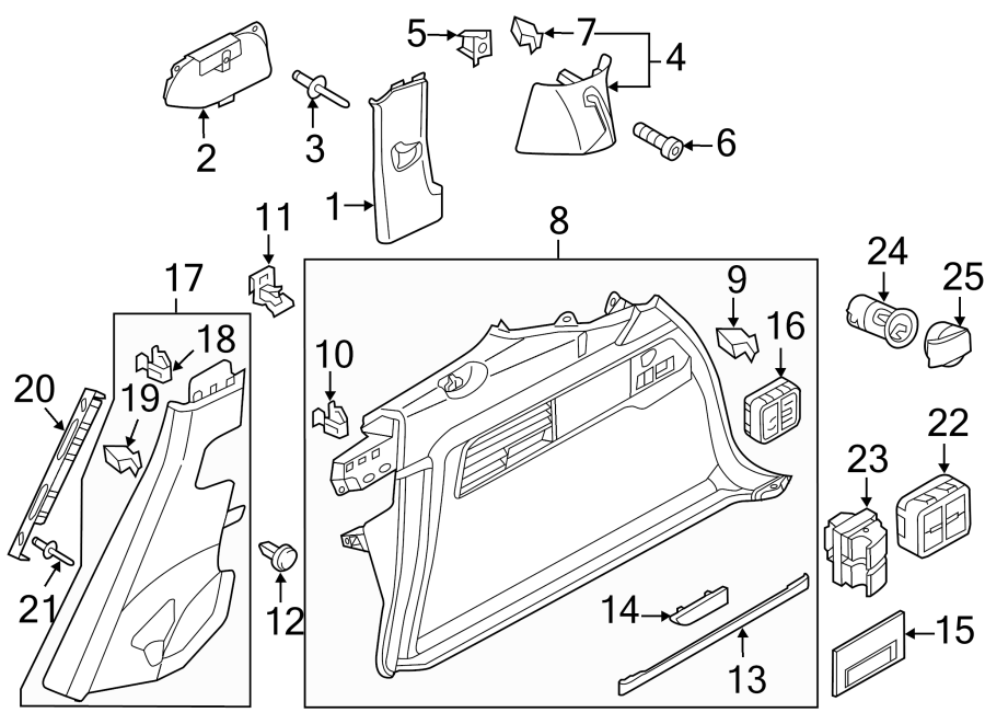 Seat Switch 7P6-959-519-A - View 2