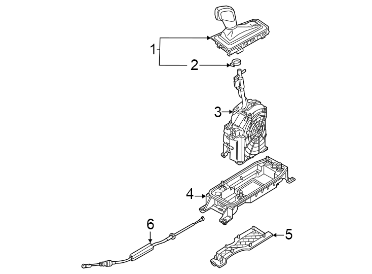 Gear Shift Assembly 5Q1-713-059-N