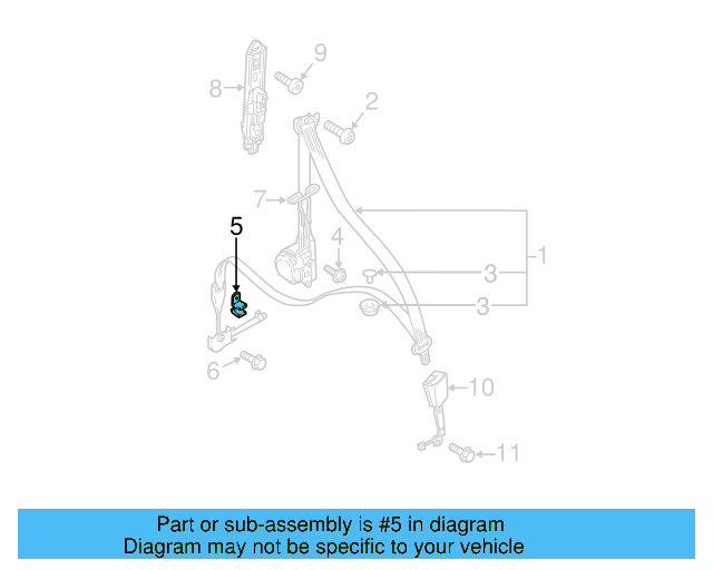 Front Belt Assembly Bracket 3CN-857-155 - View 9