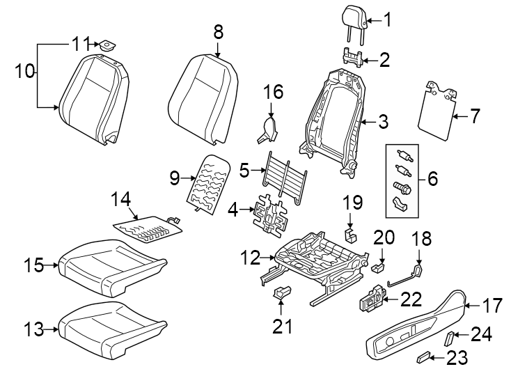 Seat Back Cover 3CN881806SSLOL - View 2