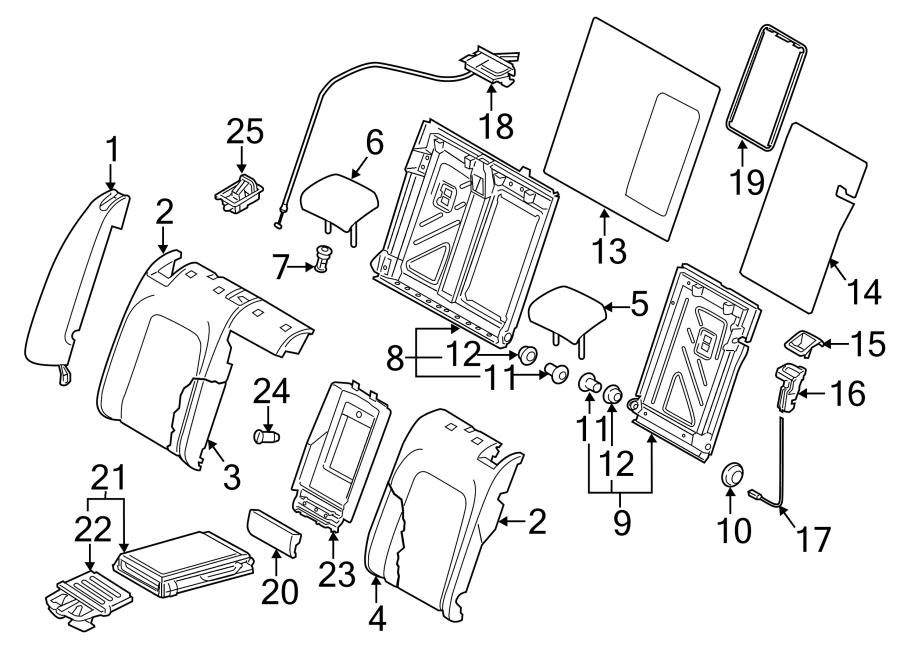 Headrest, Outer 3C8-885-901-AC-IYG - View 2