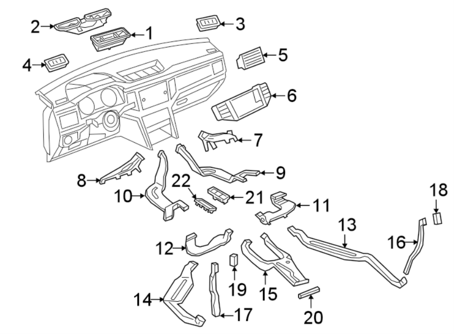 Floor Duct 3QF-819-805-A