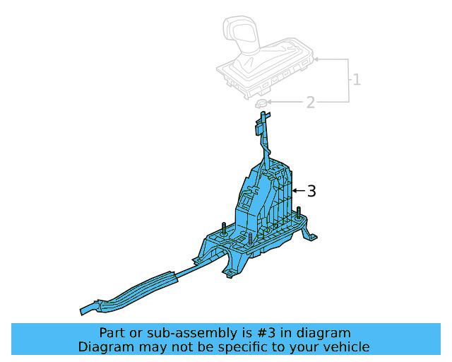 Gear Shift Assembly 3Q1-713-025-D - View 4