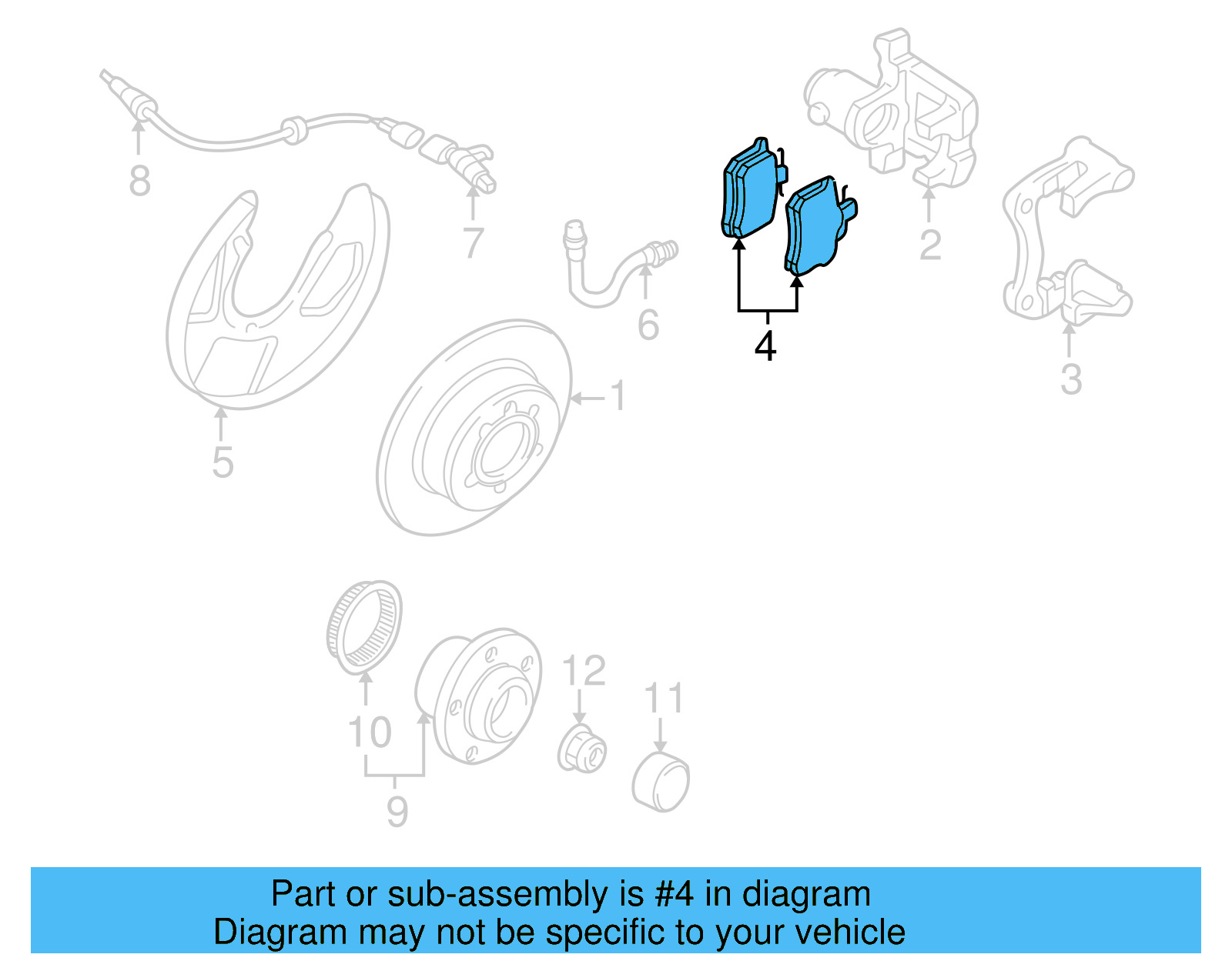 Brake Pads Rear 6C0-698-451-A - View 19