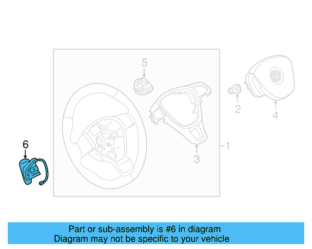 Shift Paddle 6C0-951-528-WHS