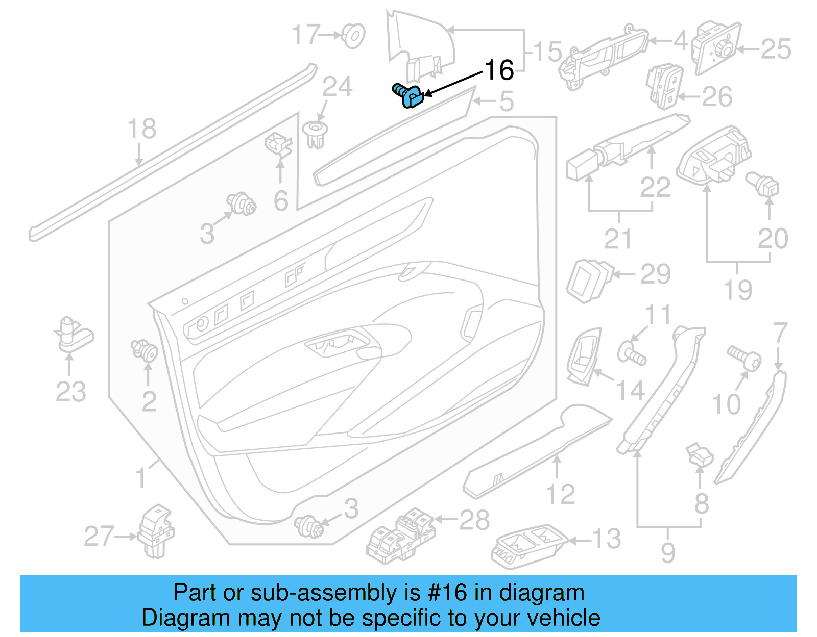 Corner Cover Clip 6E0-837-732 - View 20