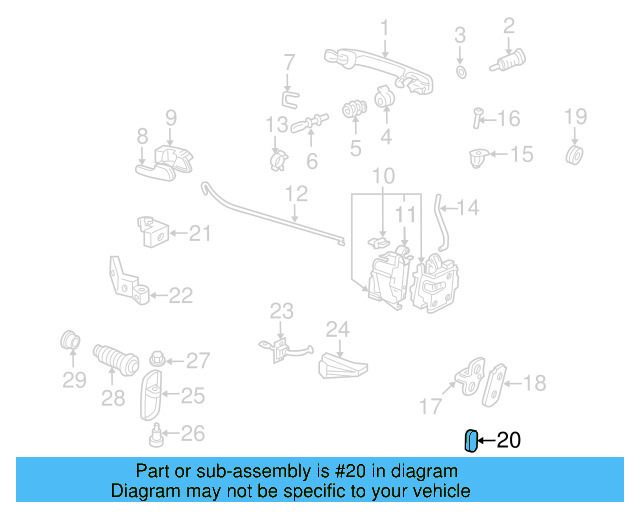 Striker Backing Plate 6N0-809-237 - View 4