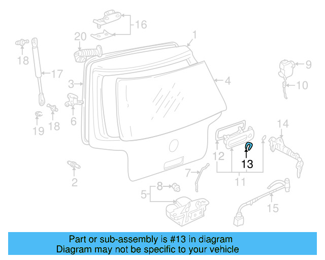 Handle Spring 6N0-827-628 - View 3