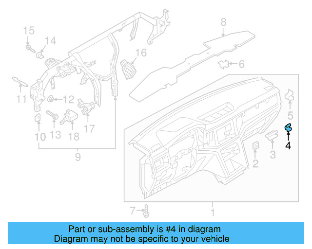 Cluster Bezel Retainer Clip 6N0-867-190-A - View 61