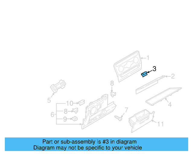 Side Cover Clip 1K0-867-388-A - View 102