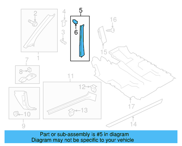 Side Trim Clamp 6N0-867-190 - View 24