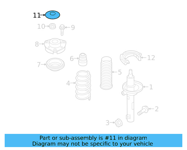 Strut Mount Cap 6Q0-412-359 - View 11