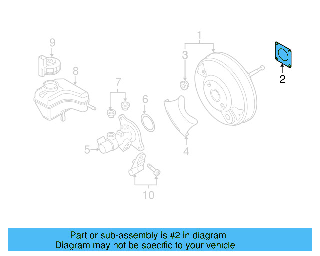 Booster Assembly Gasket 6Q0-612-161 - View 63