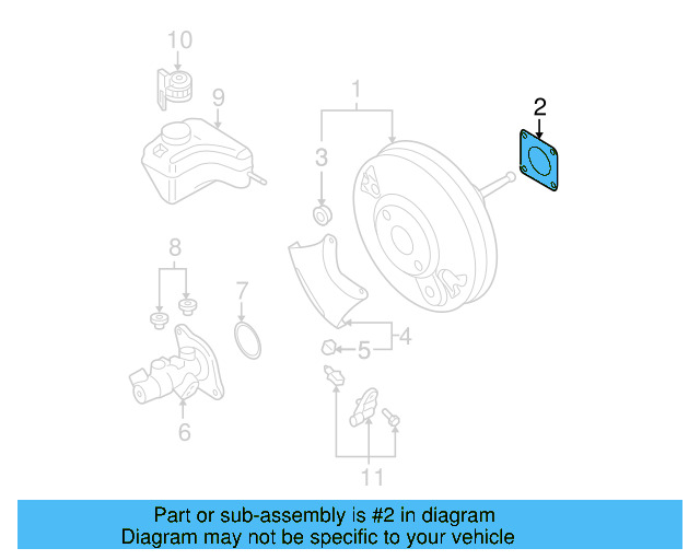 Booster Assembly Gasket 6Q0-612-161 - View 23